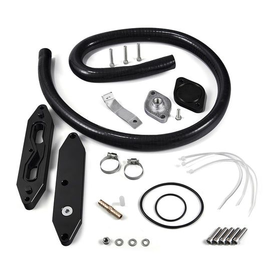 2011-2019 Ford F250 F350 F450 F550 Super Duty 6.7L EGR Delete Kit w/Coolant Bypass 406Ci Ohv V8 Powerstroke Diesel Turbo Vin