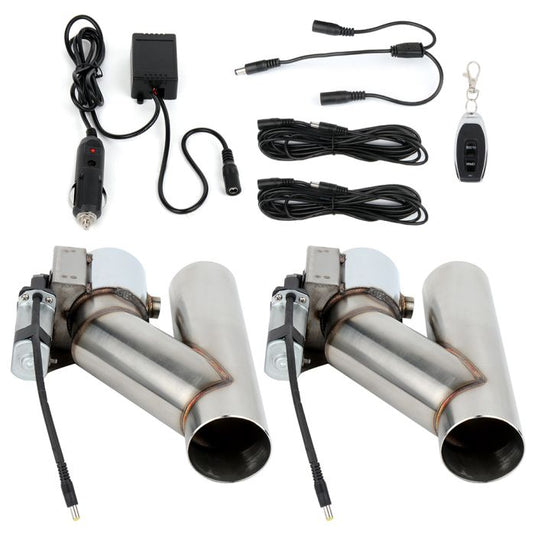 2000-2001 Acura Integra 2pcs 2.5Inch Electric Exhaust Downpipe E-Cut Out Valve + One Remote Controller Kit