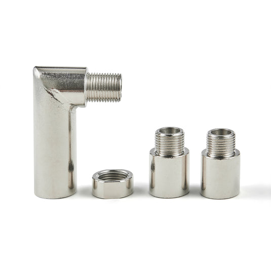 M18 X 1.5 O2 Oxygen Spacer Sensor Angled Extender 90 Degrees 02 Bung Extension