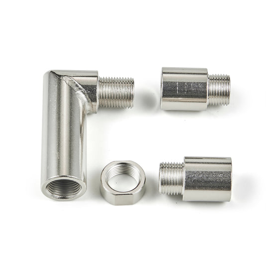 M18 X 1.5 O2 Oxygen Spacer Sensor Angled Extender 90 Degrees 02 Bung Extension