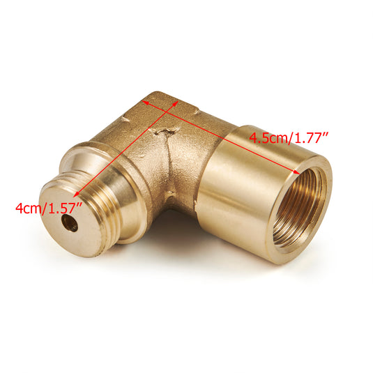 M18X1.5 02 Bung Extension O2 Oxygen Sensor Angled Extender Spacer 90 Degree