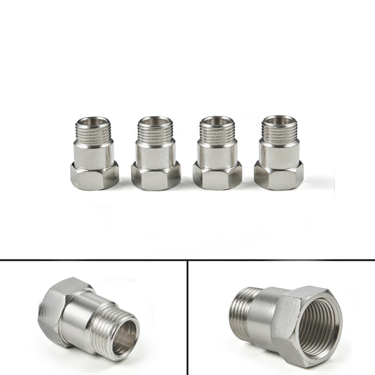 4PCS M18 X 1.5 Bung 32mm O2 Oxygen Sensor Test Pipe Extension Extender Adapter Spacer