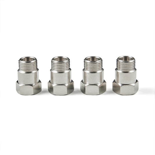 4PCS M18 X 1.5 Bung 32mm O2 Oxygen Sensor Test Pipe Extension Extender Adapter Spacer