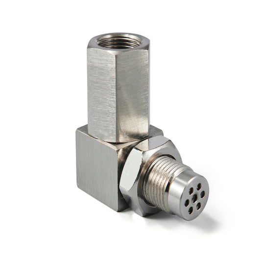 90 Degree O2 Oxygen Sensor Spacer Engine Light CEL Check Bung Mini Catalytic Converter