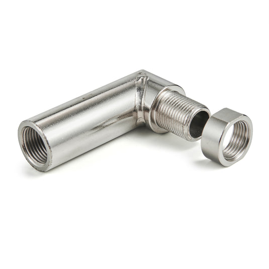 O2 Oxygen Sensor Angled Extender Spacer 90 Degree 02 Bung Extension M18 X 1.5
