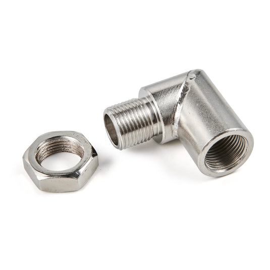 M18*1.5 Exhaust Pipe Oxygen Sensor Adapter 90 Degree Extension Extender CLE