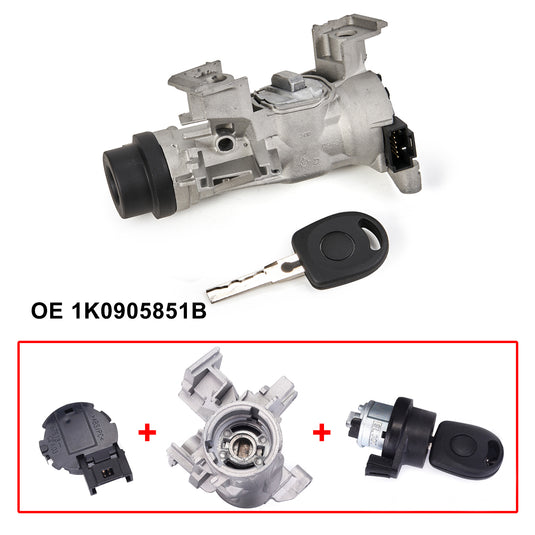 2004-2013 Audi A3 Ignition Switch With Lock Cylinder Key Spare Key 1K0905851B 1K0953527D