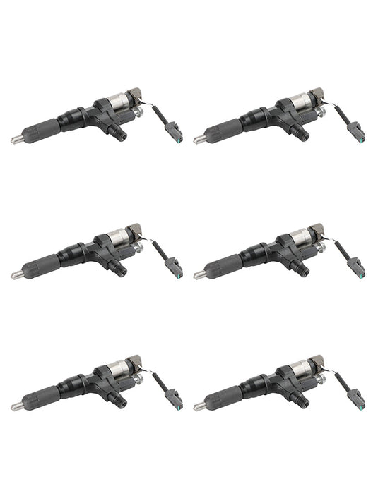 Hino 3.8L 4.7L 5.0L 6.5L 7.7L 6PCS Fuel Injectors 095000-6593 CB84034501S 095000-6594