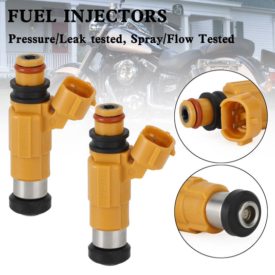Fuel Injectors INP-786 49033-1057 For Kawasaki Vulcan 1500 1600 Classic Drifter Mean Streak Nomad 2000-2008 | 2PCS Replacement Set