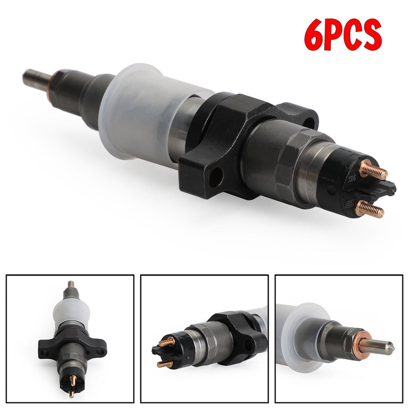 Load image into Gallery viewer, 2004.5-2009 Dodge Ram 2500/3500 Cummins 5.9L DIESEL 6pcs Rail Fuel Injectors 0445120238 5263316 0445120103 0445120208
