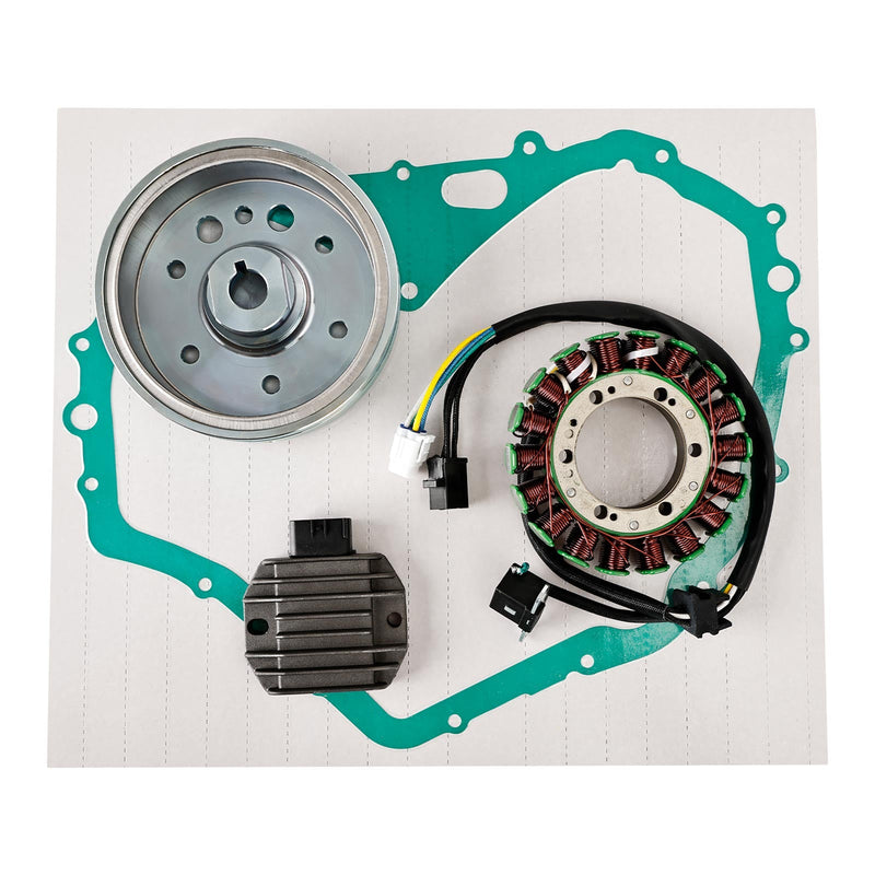 Load image into Gallery viewer, Flywheel Rotor Stator &amp; Regulator Kit for 2002–2007 Suzuki Eiger 400 Manual | Includes Gasket
