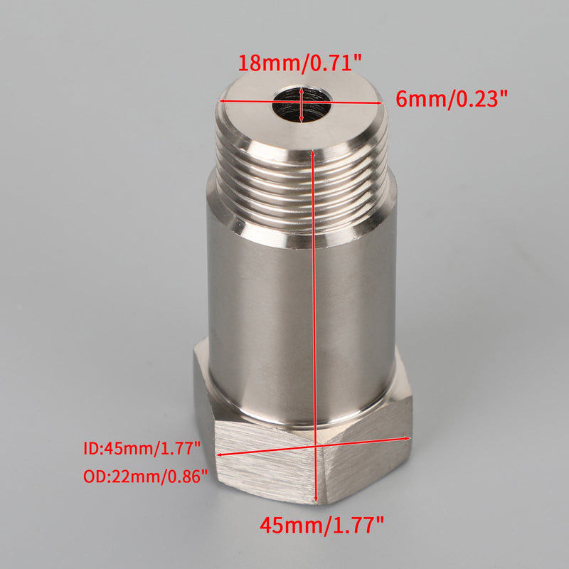 Load image into Gallery viewer, 4PCS Sensor Test Pipe Extension Extender Adapter Spacer M18 X 1.5 Bung 45mm Generic
