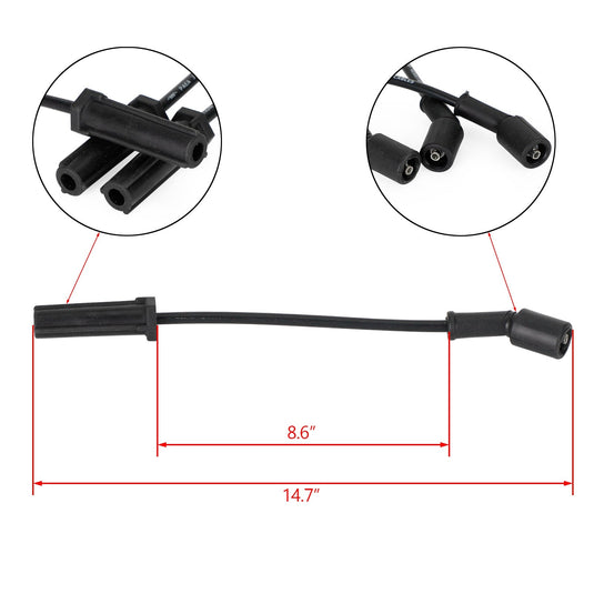 2007-2013 Chevrolet Suburban 2500 6.0L V8 8PCS Square Ignition Coil+Spark Plug+Wires 12611424 8125706160 D510C UF413 12192195 Generic