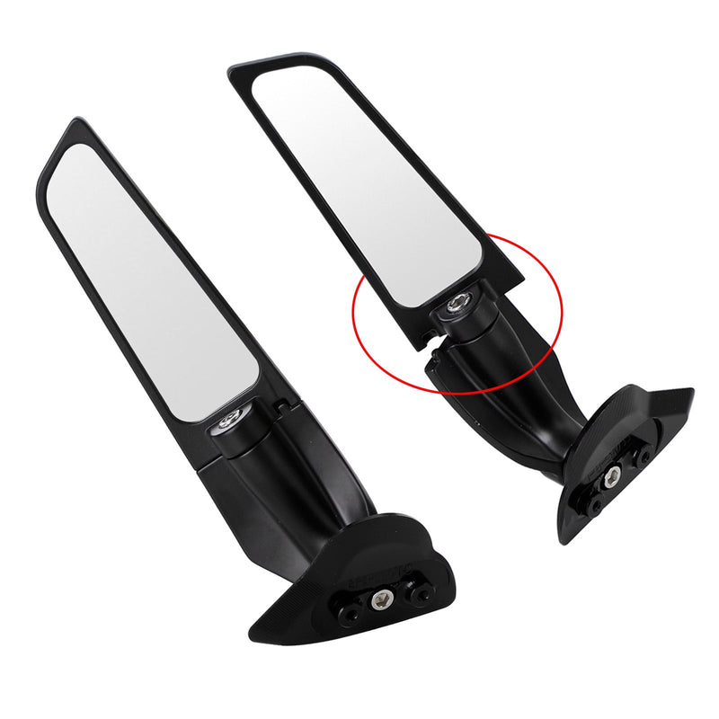 2017 R6 Mirrors 2017-2021 Yamaha YZF-R6 Adjustable Wing Fin Rearview Mirrors ...