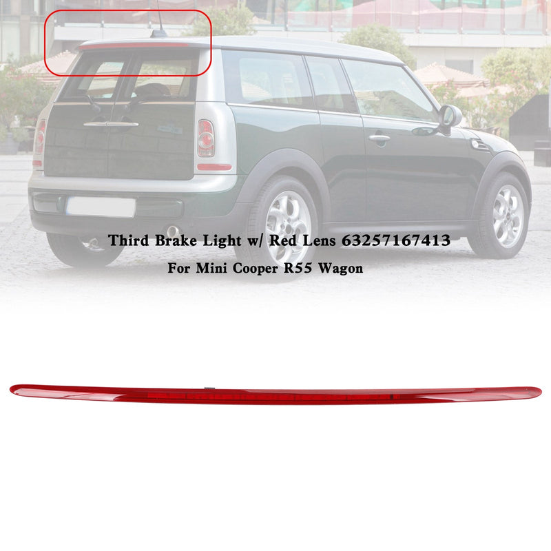 Load image into Gallery viewer, 2007-2014 MINI CLUBMAN R55 Third Brake Light w/ Red Lens 63257167413 Generic
