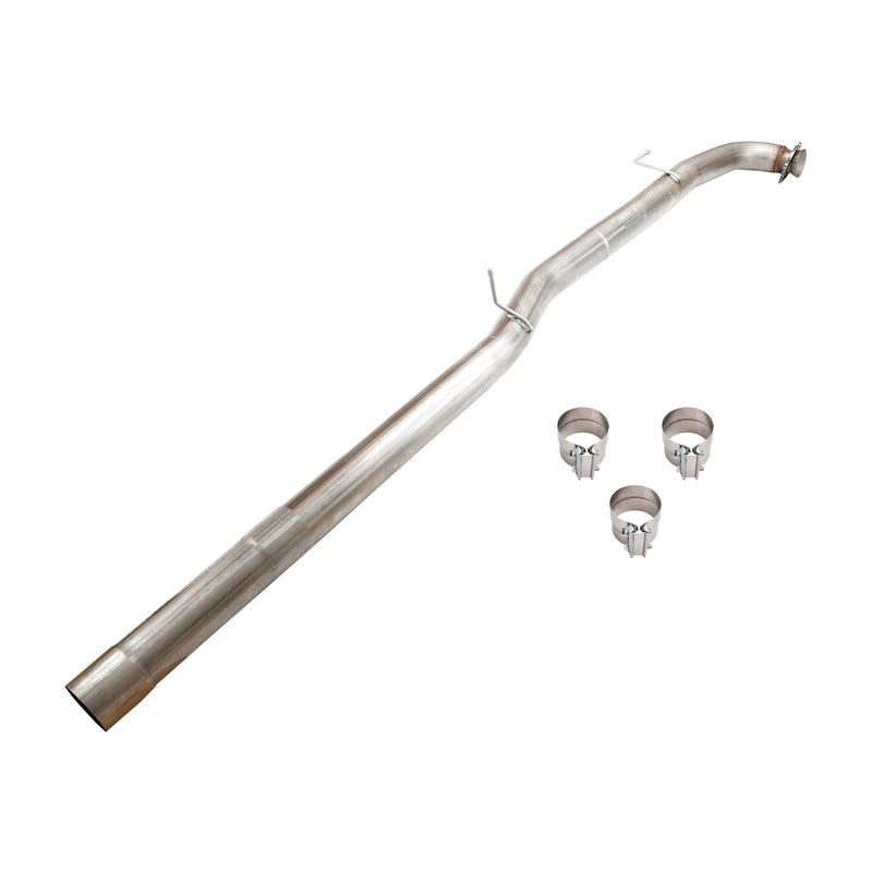 Load image into Gallery viewer, 2017-2022 4&quot; Exhaust DPF Delete Race Pipe for Chevrolet Silverado 2500 3500 HD L5P 6.6L Duramax Stainless Steel Generic
