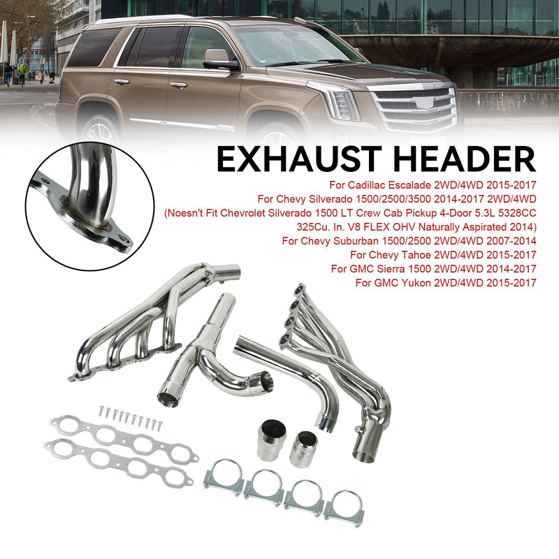 Load image into Gallery viewer, 2015-2017 Chevy Tahoe 2WD/4WD Stainless Exhaust Header Generic
