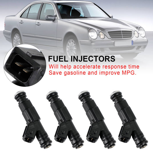 4PCS Fuel Injector 0280155821 Fit Mercedes-Benz W124 R129 W140 W202 W210 0000788523 0000787323