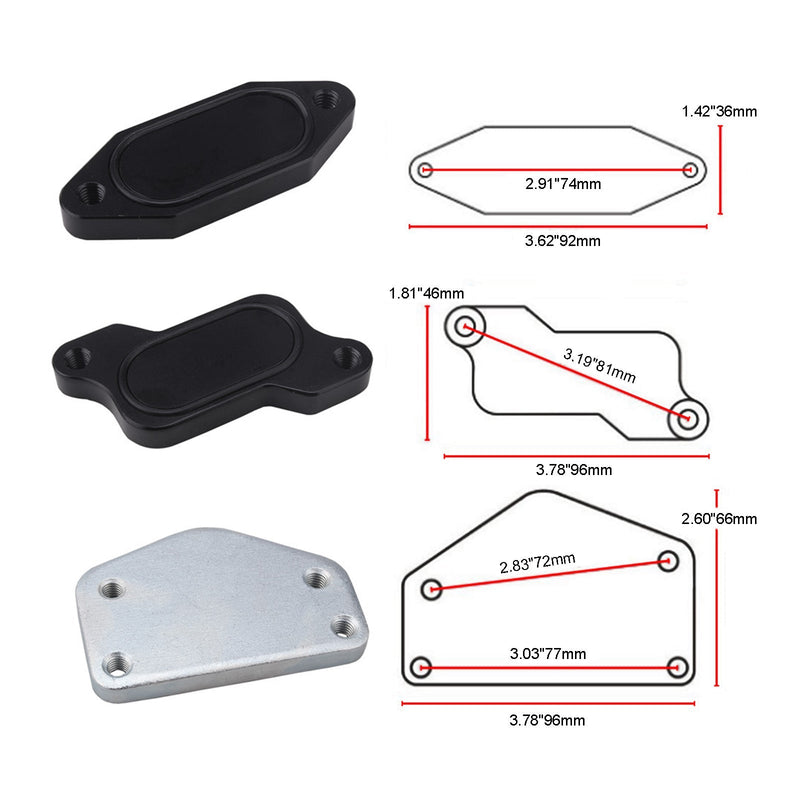 Load image into Gallery viewer, 2004.5-2005 Business Star Sierra Leone 2500 HD 3500 6.6L LLY Duramax EGR Valve Cooler Delete Kit Generic
