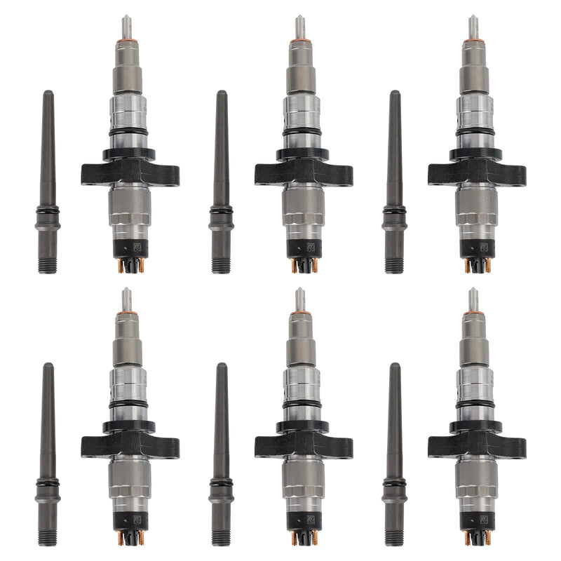 Load image into Gallery viewer, 2003/2004 Early Production Dodge Ram 2500/3500 5.9L Cummins Diesel 6PCS Common Rail Fuel Injector 0445120255 04451 5263318 044512010

