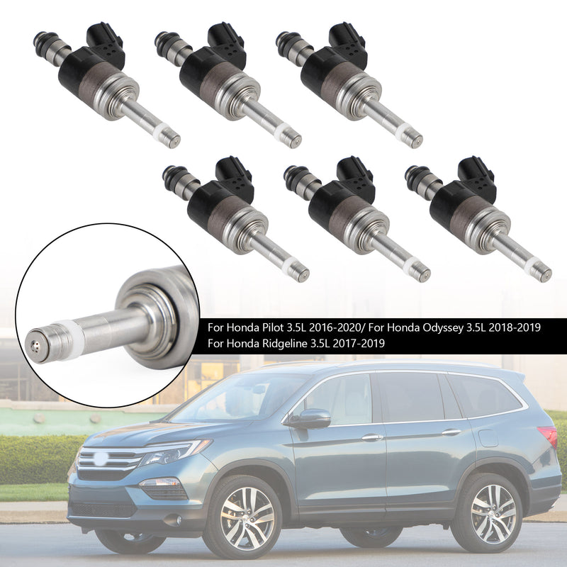 Load image into Gallery viewer, 2016-2020 Honda Pilot 3.5L 6PCS Fuel Injectors 16010-RLV-315 Generic
