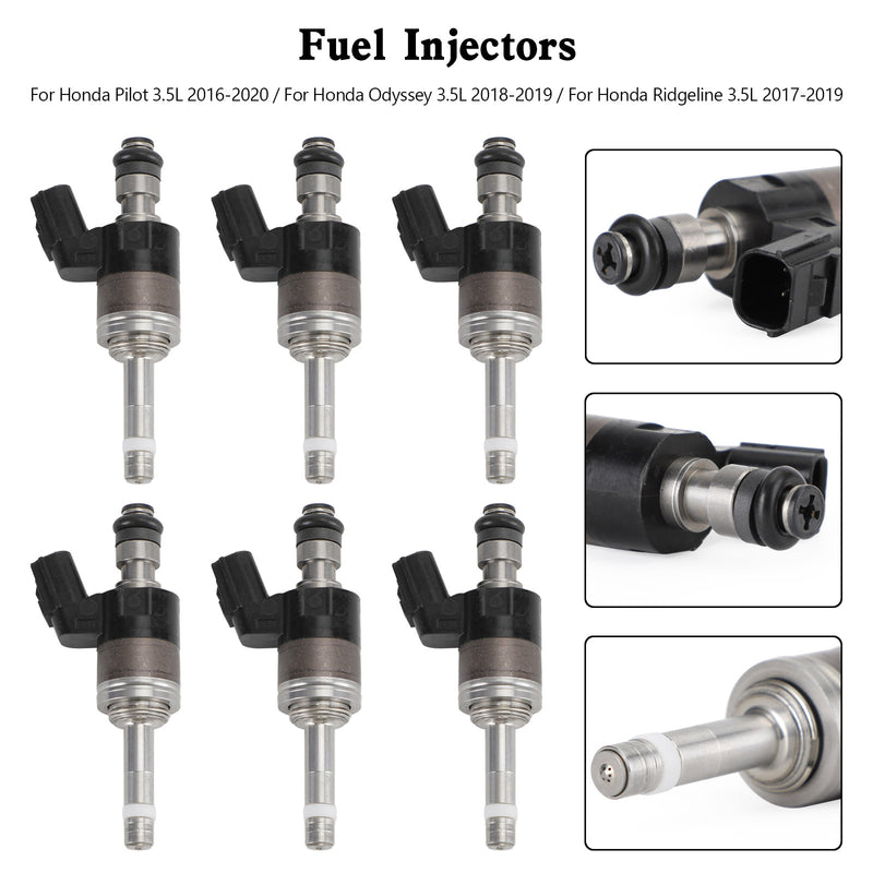 Load image into Gallery viewer, 2016-2020 Honda Pilot 3.5L 6PCS Fuel Injectors 16010-RLV-315 Generic
