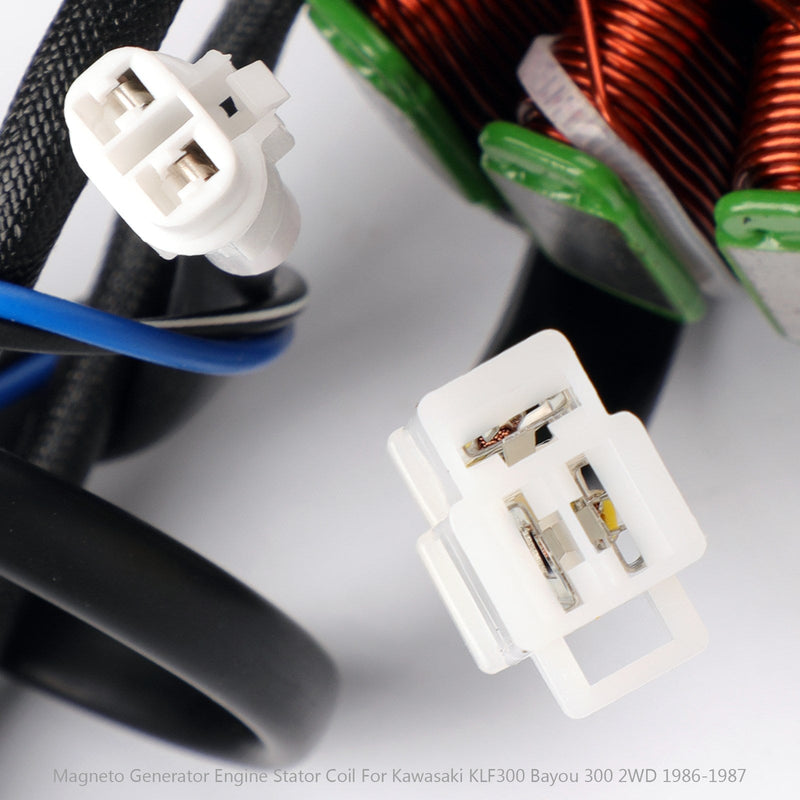 Load image into Gallery viewer, Magneto Generator Stator Coil for Kawasaki Bayou 300 KLF300A 1986–1987 | Replaces 21003-1128
