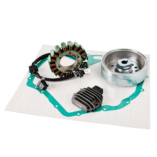 Flywheel Rotor Stator & Regulator Kit for 2002–2007 Suzuki Eiger 400 Manual | Includes Gasket