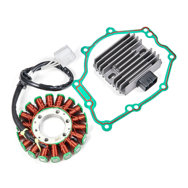 Load image into Gallery viewer, 2006/2012 Yamaha YZF R6 R6 50th Anniversary Edition Magneto Coil Stator+Voltage Rectifier+Gasket Kit 2C0-81410-00-00 2C0-81410-01-00 Generic
