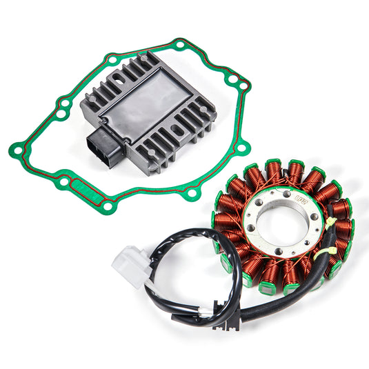 2006-2011/2016 Yamaha YZF R6 YZF600 RaceBase Magneto Coil Stator+Voltage Rectifier+Gasket Kit 2C0-81410-00-00 2C0-81410-01-00 Generic