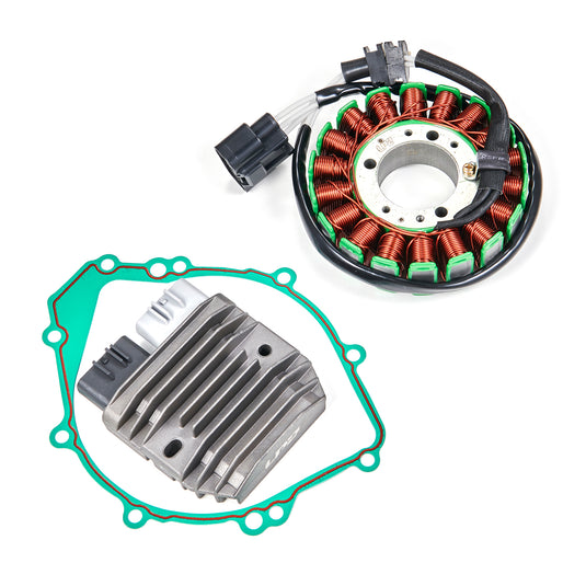 2002-2003 Yamaha YZF R1 RN09 2003 YZF R1S YZF-R1 Magneto Stator+Voltage Rectifier+Gasket Kit 5PW-81410-00 5PW-81410-01 Generic