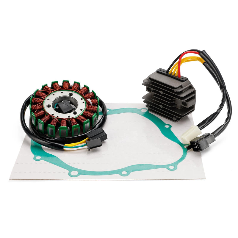 Load image into Gallery viewer, Stator &amp; 2-Plug Regulator Rectifier Kit for Suzuki SV400 / SV400S (1998–2002) | Includes Gasket
