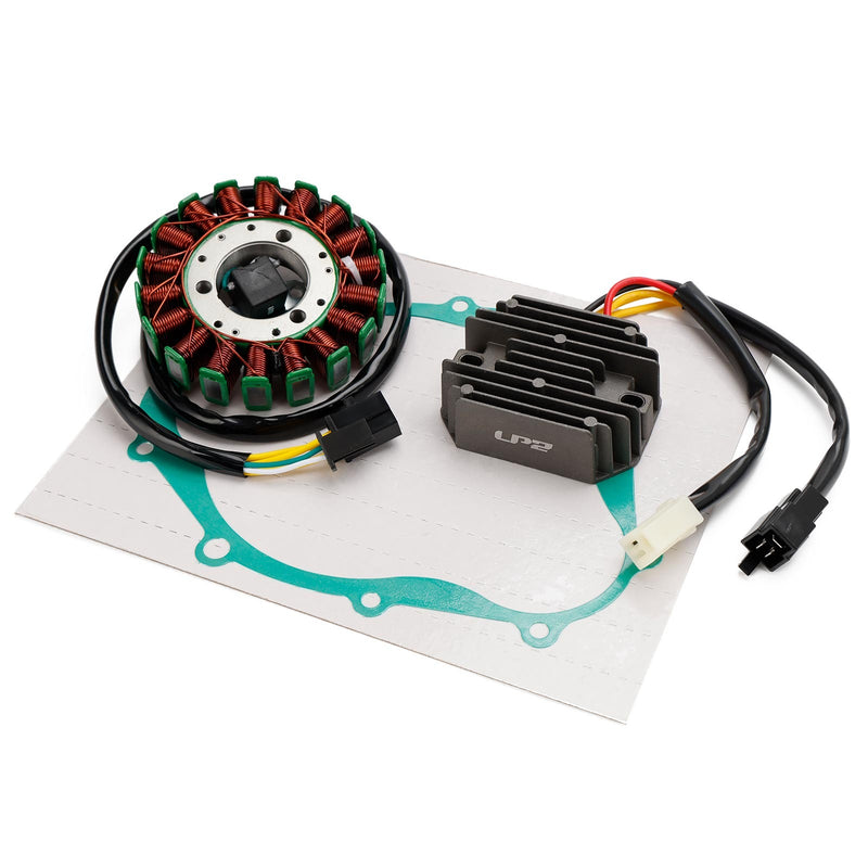 Load image into Gallery viewer, Stator &amp; 2-Plug Regulator Rectifier Kit for Suzuki SV400 / SV400S (1998–2002) | Includes Gasket
