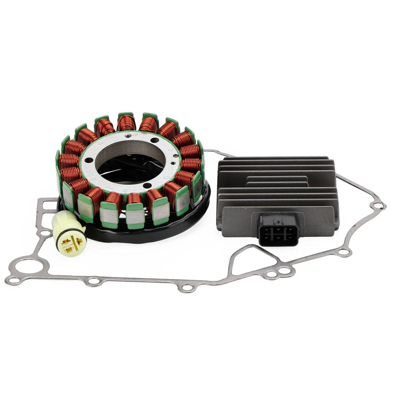 Load image into Gallery viewer, Stator &amp; Rectifier Kit for Kawasaki Brute Force 750 4x4i KVF750 (2005–2007) | Includes Gasket
