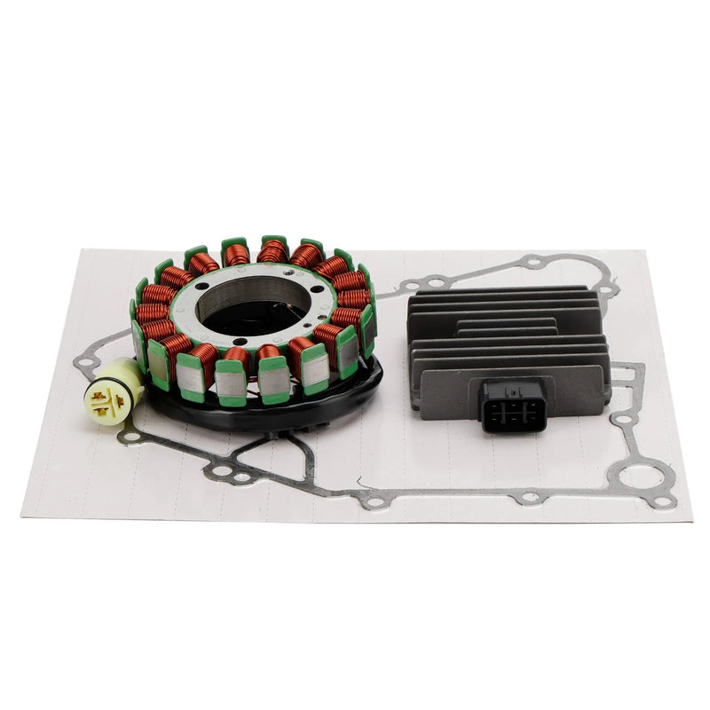 Load image into Gallery viewer, Stator &amp; Rectifier Kit for Kawasaki Brute Force 750 4x4i KVF750 (2005–2007) | Includes Gasket
