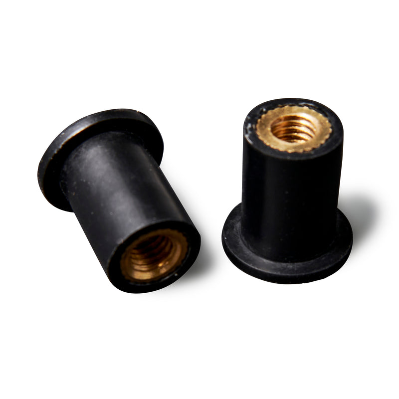 Load image into Gallery viewer, M5 Rubber Well Nuts Wellnuts for Fairing &amp; Screen Fixing Pack of 20 - 10mm Hole Generic
