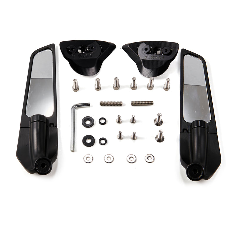 2017 R6 Mirrors 2017-2021 Yamaha YZF-R6 Adjustable Wing Fin Rearview Mirrors ...