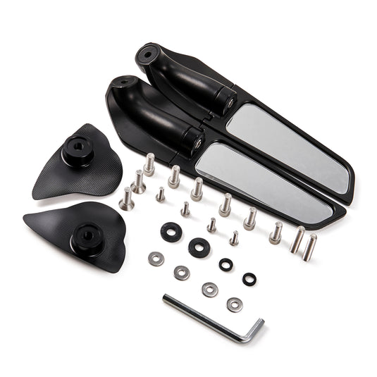 2017 R6 Mirrors 2017-2021 Yamaha YZF-R6 Adjustable Wing Fin Rearview Mirrors Generic ...