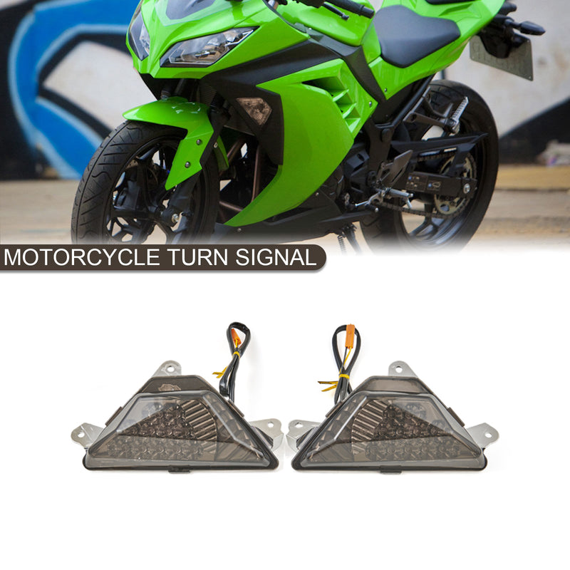 Load image into Gallery viewer, 2017-2023 KAWASAKI NINJA 1000 LED Front Turn Signal Light Smoke
