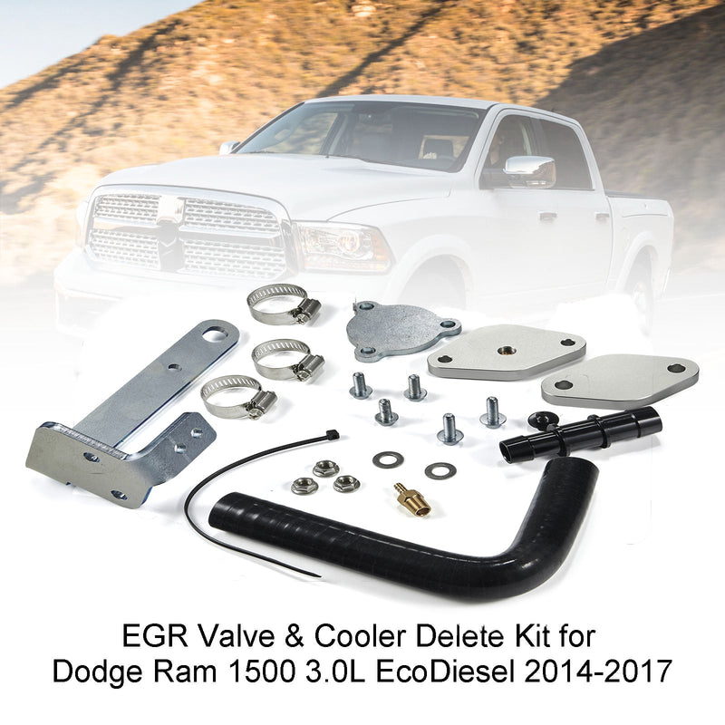 Load image into Gallery viewer, 2014-2017 Dodge Ram 1500 3.0L EcoDiesel EGR Valve &amp; Cooler Delete Kit Generic
