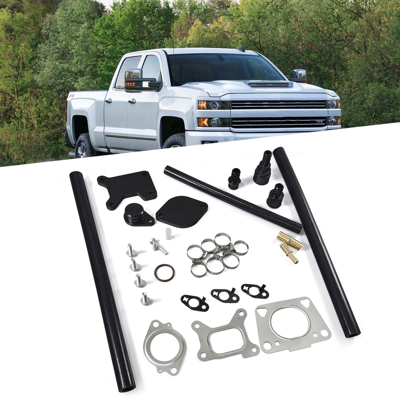 Load image into Gallery viewer, 2017-2019 Chevy GMC Duramax Diesel 6.6 L5P EGR Valve Cooler Delete Kit Generic
