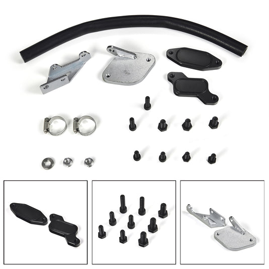 2006-2007 Chevrolet GMC GM Diesel 6.6L Duramax EGR Valve Cooler Delete Kit Black Generic