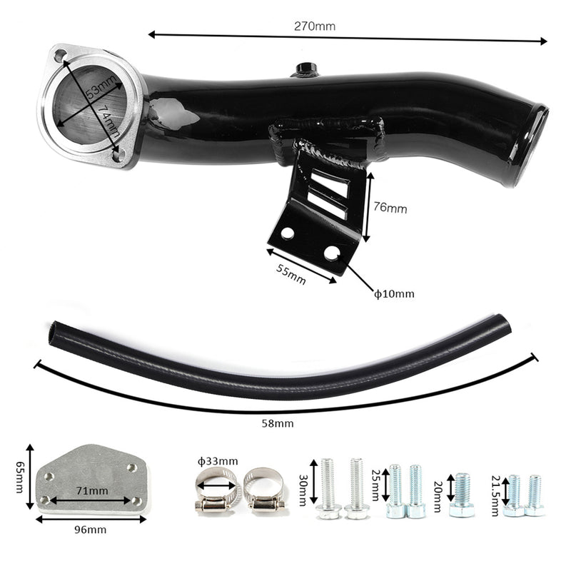 Load image into Gallery viewer, Chevy GMC 6.6L Duramax 2004-2005 EGR Delete Kit with High Flow Intake Elbow Generic
