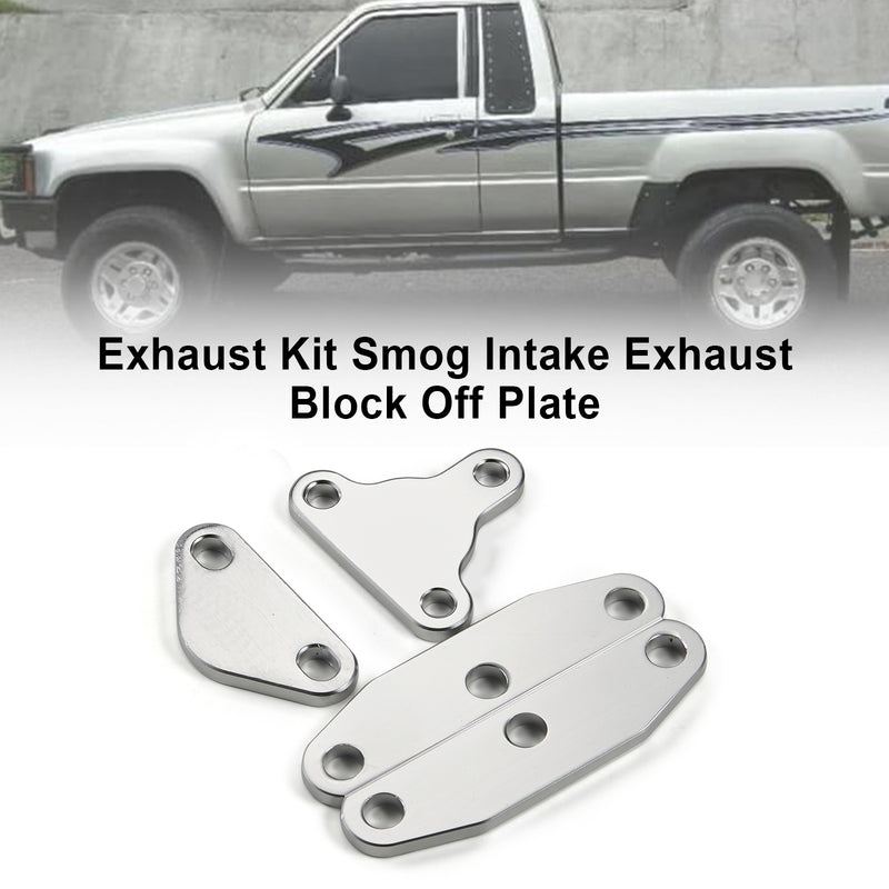 Load image into Gallery viewer, Toyota 20R 22RE EGR Smog Exhaust Intake Block Off Plate Set Air Plug Generic
