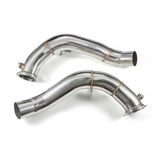 2011-2018 BMW M5 F10 with S63 motor 3" Exhaust Catless Downpipes Stainless Steel Generic