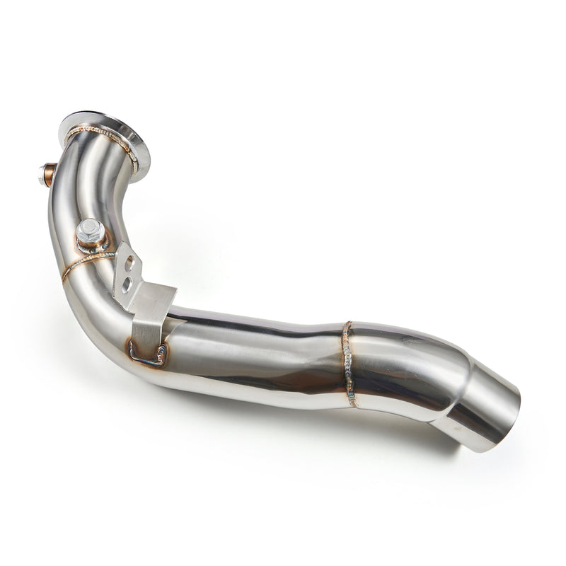 Load image into Gallery viewer, 2011-2018 BMW M6 F12 with S63 motor 3&quot; Exhaust Catless Downpipes Stainless Steel Generic
