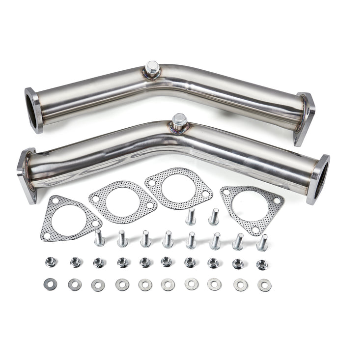 2003-2006 Nissan 350Z 3.5L Infiniti G35 FX35 3.5L 2 Test Pipes Decat Non Reson Straight Exhaust