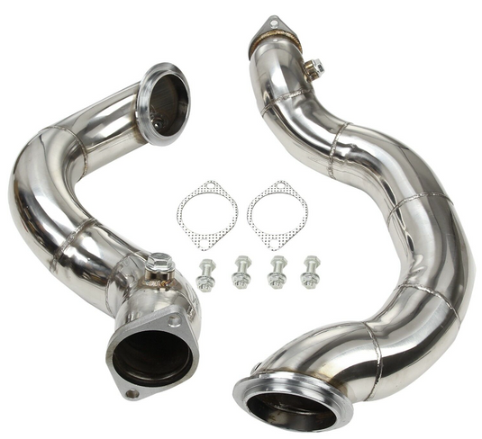 2007-2010 BMW N54 135i / 335i 3.0L Twin Turbo 3 inch Stainless Steel Exhaust Downpipe Pipes compatible Generic