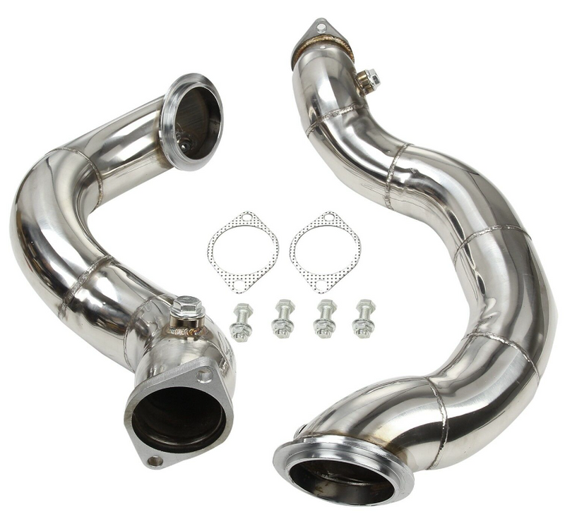 Load image into Gallery viewer, 2011-2013 BMW E92 335is 3 inch Stainless Steel Exhaust Downpipe Pipes compatible Generic
