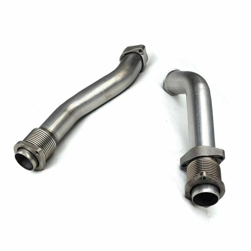 Load image into Gallery viewer, 1999.5-2003 Ford 7.3L Powerstroke Diesel Exhaust Bellowed Up-Pipe Kit &amp; EBPV Generic
